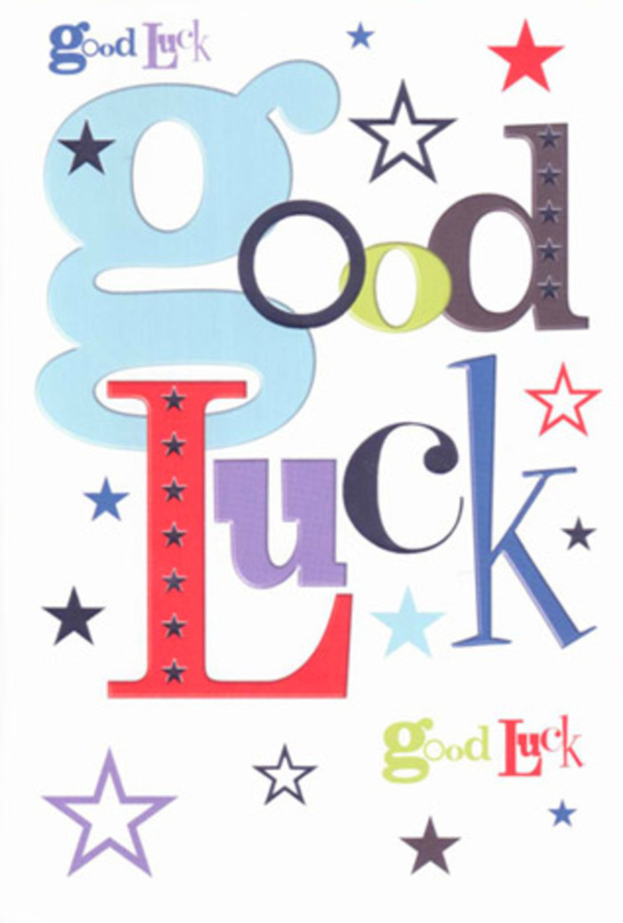 There's an effervescent spirit woven through this good luck card-a striking display reminiscent of Bow's lively markets and bustling creative corners. Each letter in the wish seems crafted with intent: bold baby blue, slender black, animated red, and lively greens emerge triumphantly against the serene white. Dotted stars, both vivid and faded, glide across the paper like sparks of excitement trailing down Roman Road on a market morning. The composition breathes with energy and hope, the negative space allowing each colourful element to shine independently while still singing in harmony-a visual echo of Bow's dynamic sense of community. The card itself feels like the applause of friends gathered at Victoria Park, every aspect urging the recipient forward into their new adventure: a new home, a challenging course, or a promising performance. The premium cardstock radiates professionalism and care, the smoothness beneath your hand offering reassurance-akin to tying the final piece of twine around a bouquet crafted at Bow Florist. As a local florist, I sense in this card the laughter and belief that uplifts neighbours all around Bow, a tangible, cheerful keepsake for charting one's next steps.